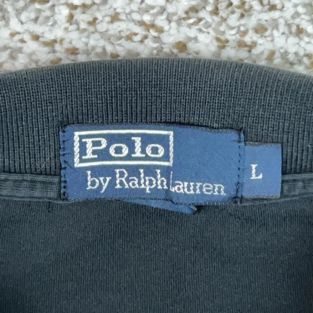 Polo Ralph Lauren Polo Shirt Mens‎ Large Black Cotton Red Pony Logo Casual Top